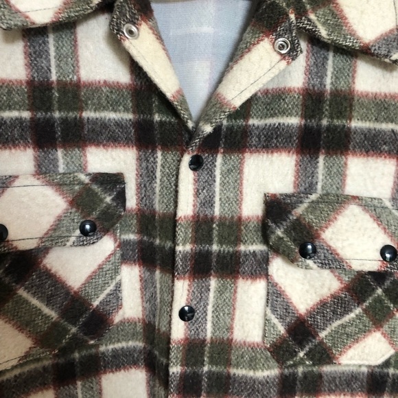 Vintage Plaid Wool Men's Chore Barn Jacket Medium - Picture 6 of 12